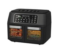 Hamilton Beach Air Fryer, 11L, Dual, VisionCook, 2400W, Vision Window, 10 One-Touch Presets, Vortex Technology, Dual Zones, Match Cook, Smart Finish, Dishwasher Safe, Black - HB2116A