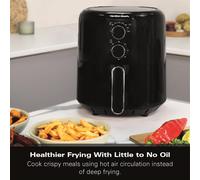 Hamilton Beach Air Fryer, SimpliFry, 4.2L, Manual Controls, 1300W, Adjustable Temperature, Adjustable Timer, 60 Min Timer, Energy Saving, Air Fry, Ro