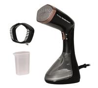 Hamilton Beach Clothes Steamer, Portable, Handheld, Travel Garment Steamer for Wrinkle Removal, Lightweight, 30 Second Fast Heat Up, Overheat Protection, Indicator Light, 1500W - HB016, Black & Bronze