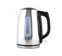 Hamilton Beach Cordless Electric Kettle, 1.7L Fast Boil Kettle, Polished Stainless Steel, 3kW Rapid Boil, Auto Shut-Off, Boil Dry Protection, 360° Base - HB01402P