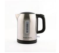 HAMILTON BEACH HB02403B1 COMPACT 1 LITRE KETTLE IN BRUSHED STEEL