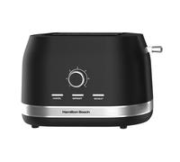 Hamilton Beach Toaster 2 Slice, Ella, 800W, Wide Slots, 7 Variable Browning Levels, Defrost, Cancel & Reheat Settings, Removable Crumb Tray, Integrated Cord Storage, Matte Black - HBT1322MB