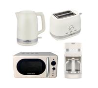 Hamilton Beach Ella Latte Kitchen Bundle with Coffee ELLACLB in Cream Hamilton Beach Cream
