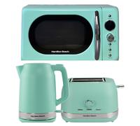 Hamilton Beach Ella Mint Kettle 2 Slice Toaster & Microwave Kitchen Set