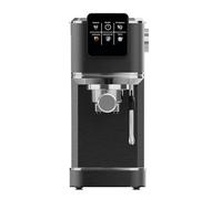 Hamilton Beach Espresso Coffee Machine, BaristaPro 5-in-1, Compact Stainless Steel, LCD Touch Screen Control, Steam Milk Frother, 20-Bar Pressure & Fast Heat, Hot & Iced Coffee, Black - HBC5210B