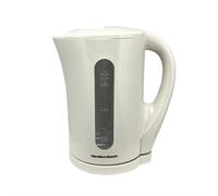 Hamilton Beach Essential Plastic Electric Kettle, 1.7L, Boil Dry Protection, Detachable Filter, Ergonomic Design, Pull Lid, Makes 7 Cups, Auto Shut Off, Water Level Window - HB1107C, Cream