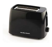 Hamilton Beach HB1116B Essentials 2 Slice Toaster - Black Wide Slots & Variable Browning