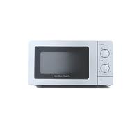 Hamilton Beach Microwave, 20L, 700W, Standard, Manual Controls, 6 Power Levels, Speedy Defrost, 30-Min Timer, Compact Design for Small Kitchens, Silver - HB70T20S
