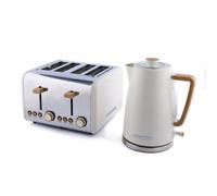 Hamilton Beach, Kettle & Toaster Set, Scandi Collection, Matte Cream, Hb0102Mcst