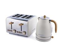Hamilton Beach, Kettle & Toaster Set, Scandi Collection, Matte Cream, Hb1702Mcst