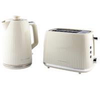 HAMILTON BEACH Miami HBMIAS Jug Kettle & 2-Slice Toaster Bundle - Sand, White