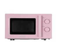 Hamilton Beach Microwave, 20L, Miami, 800W, Manual Dial Controls, Quick Defrost, 35 Min Timer, 5 Cooking Levels, Flamingo Pink - HBMX20F