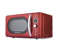 Hamilton Beach Microwave, 20L, 700W, Retro, Digital LED Display, 8 Pre-set Programs, Express Cooking, Weight Defrost, 60 Min Timer, Child Lock, Compact Design, Red - HB70H20R.