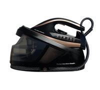 Hamilton Beach Steam Generator Iron, Pro Care, 3100W, 3 Bar Pressure, Vertical Steam, Non-Stick Soleplate, Anti-Scale Technology, Variable Temperature Control, Auto Shut Off - HB268SGBG, Black/Bronze