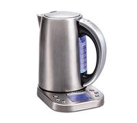 Hamilton Beach Professional Digital LCD Variable Temperature Control Electric Tea Kettle, Water Boiler & Heater, 1.7 L, Cordless, Auto-Shutoff & Boil-Dry Protection, Silver (41028)