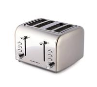 Hamilton Beach Rise 4 Slice Brushed & Polished Stainless Steel Toaster in Silver Hamilton Beach Silver