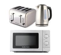 Hamilton Beach Rise Brushed Kitchen Bundle in Silver Hamilton Beach Silver