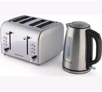 HAMILTON BEACH Rise Jug Kettle & 4-Slice Toaster Bundle - Silver, Silver/Grey