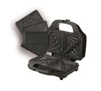 Hamilton Beach 4-in-1 Sandwich Toaster, Deep Fill, Waffle, Panini & Omelette Maker, Removable Non-Stick Plates, Cool-Touch Handle, Dishwasher Safe Parts, Indicator Lights, 900W, Black - HBSLS2002