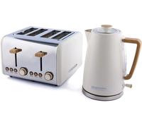 HAMILTON BEACH Scandi Breakfast Jug Kettle & 4-Slice Toaster Bundle - Cream, Cream