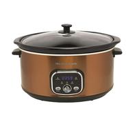 Hamilton Beach Slow Cooker, Digital, 6.5 Litres, 320W, Family-Sized, Makes 8+ Portions, 3 Heat Settings, Removable, Dishwasher Safe Ceramic Bowl, Copper - HBCDF650BRZ