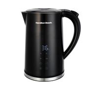 Hamilton Beach Temperature Control Kettle, FlexiControl, 1.7L, Fast Boil, Electric Kettle, Auto Shut Off, Digital Control, Built-In Filter, Overheat Protection, 2200W - HBK001B, Black