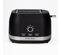 Hamilton Beach Toaster 2 Slice, Ella, 800W, Wide Slots, 7 Variable Browning Levels, Defrost, Cancel & Reheat Settings, Removable Crumb Tray, Integrated Cord Storage, Matte Black - HBT1322MB