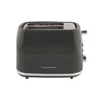 Hamilton Beach Toaster 2 Slice, Miami, 800W, Wide Slots, 7 Browning Levels, Defrost, Reheat & Cancel Functions, Removable Crumb Tray, Cord Storage, Charcoal Grey - HB1420CH