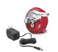 Hamilton Beach Walk 'n Cut Electric Can Opener for Kitchen, Use On Any Size, Automatic and Hand-Free, Cordless & Rechargeable, Easy Clean Removable Blade, Red (76506)