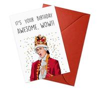 Hamilton Birthday Card for Men, Smooth-Writing Hamilton Merch Card with Envelope, Mens Birthday Cards for Hamilton Lovers and Enthusiasts, Creative Gifts for Birthdays (WOW)
