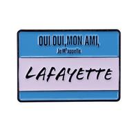 Hamilton Broadway Musical Theater Alexander Lafayette 1.25" Enamel Pin, 1.25 inches, Enamel, enamel