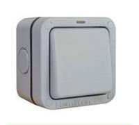 Hamilton Elmr21Gy Elemento 1 Gang 2 Way Neon Switch Ip66 Grey