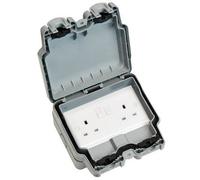 Hamilton Elmss2Gy Elemento 2 Gang 13A Dp Ip66 Switched Socket