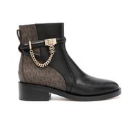 Hamilton Embellished Leather and Logo Ankle Boot - female - Michael Kors - Ankle Boots - Black - 5 UK - Shoes 5 UK