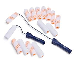 Hamilton for The Trade 17 Pc 4" Paint Roller Set, Long Arm, Medium Pile & Foam