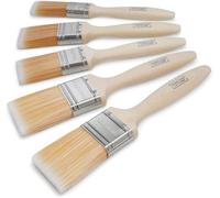 Hamilton For The Trade Emulsion & Gloss Fine Tip Flat Brushes- 5 Brush Pack -1", 1.5", 2"