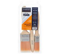 Hamilton for The Trade Flat Tip Paintbrushes Set 6 Pack 2 x 1in, 2 x 1.5in, 2 x 2in