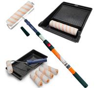 Hamilton For The Trade Hamilton Florida Walls & Ceiling 12 & 4 Inch Emulsion Roller Kit With Extension Pole (12 Piece)