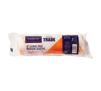 Hamilton For The Trade Long Pile Roller Sleeve 9" Inch - Warp Knitted Fabric Paint Roller Refill For Quick & Even Coverage
