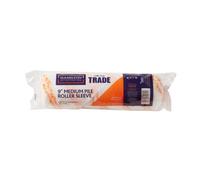 Hamilton For The Trade Medium Pile Paint Roller Sleeve White/orange (One Size)
