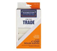 Hamilton For The Trade Mini Foam Paint Roller Sleeves - Pack Of 10, 4 Inch - Smooth Finish Foam Roller Refills For Small Areas