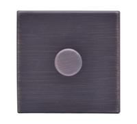Hamilton G2 100W 1 Gang 2 Way Push Rotary Led Dimmer Switch - Etrium Bronze, Screwless, Precision Control