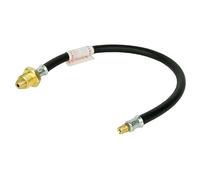 Hamilton Gas Products Inverted Flare Pigtail Gas Hose | 20" POL x 1/4" Hose