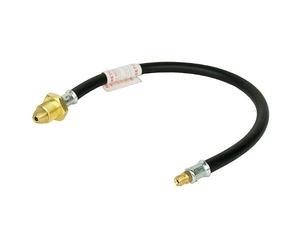 Hamilton Gas Products Inverted Flare Pigtail Gas Hose | 20" POL x 1/4" Hose