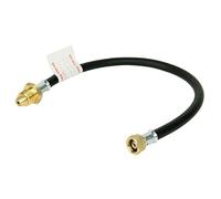 Hamilton Gas Products Pigtail Hose with NRV Excess Flow Safety Valve - 0.45m, POL x W20 | Connecting Motorhome or Caravan to Bulkhead, Gas Cylinder or Changeover | Manual & Automatic| Easy Fitting