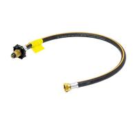 Hamilton Gas Products Propane Pigtail Gas Hose | 45cm Handwheel POL x W20 Hose with Non-Return Excess Flow Safety Valve, Complaint with EN16436-1 | Ideal for Caravans & Motorhomes