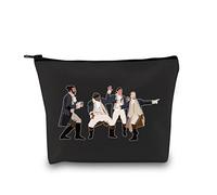 Hamilton Gift Broadway Musical Theatre Makeup Bag Accessory Zipper Pouch for Fans (Hamilton Musical Black EU)