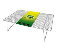 Hamilton Housewares Stackable Stainless Steel Wire Half Sheet Cooling Rack(30cm x 43cm ) - with Collapsible Folding Legs - For Baking, Cooking, & Grilling - Perfect for Cookies, Muffins, Bread & More