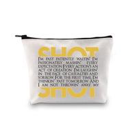 Hamilton Inspired Gift Broadway Musical Favor Musical Theatre Makeup Bag Gift for Hamilton Musical Lovers (Shot Bag EU)