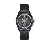 Hamilton Jazzmaster Performer Automatic Chrono 42mm Black Leather Strap Watch